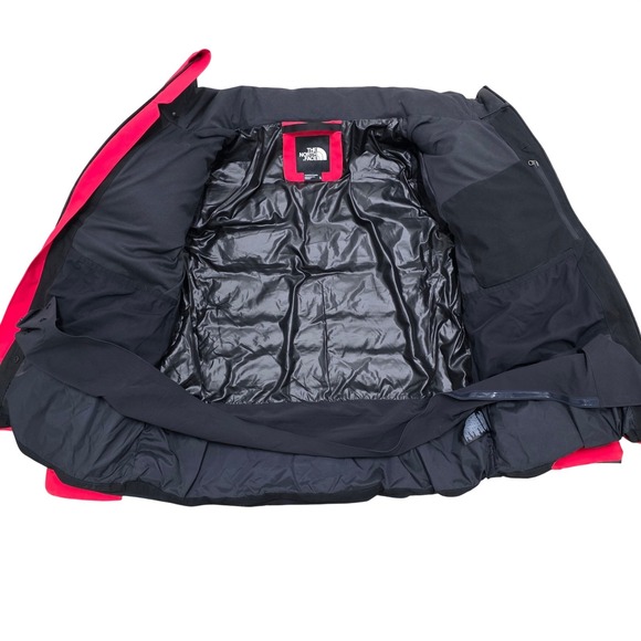 $500 The North Face Amry 700 Down Puffer Jacket Womens XL Red Black NF0A5G9K - Picture 6 of 15